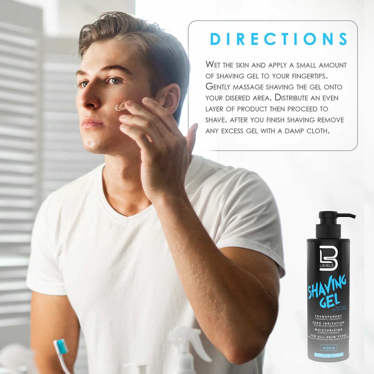 L3VEL 3 - Transparent Shave Gel