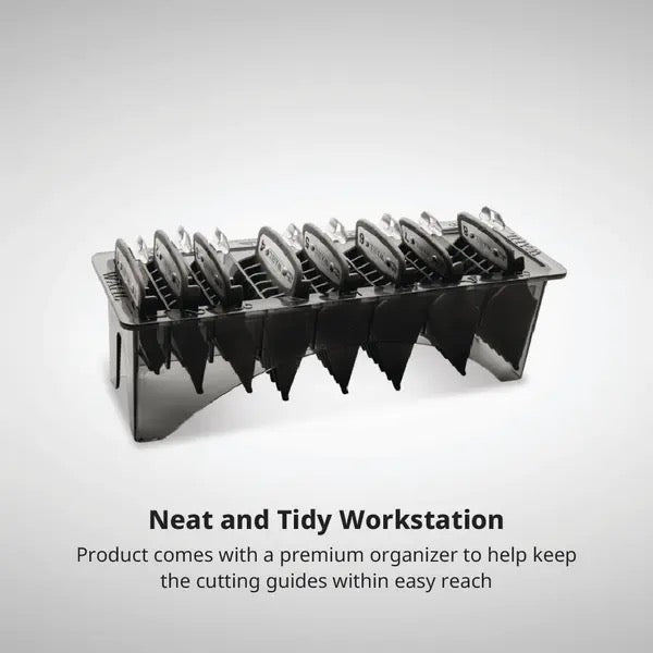 Wahl Pro Premium Cutting Guides #1-#8 Guides w/ Organizer
