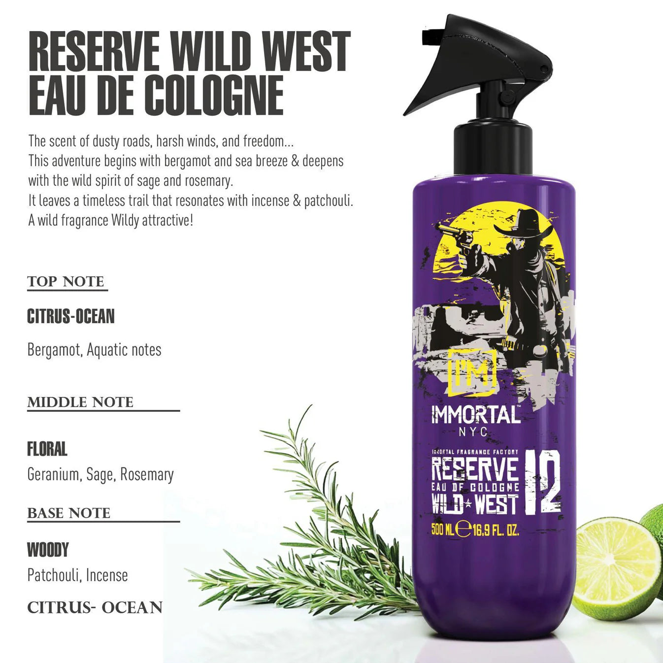 Immortal NYC Reserve Colognes WILD WEST