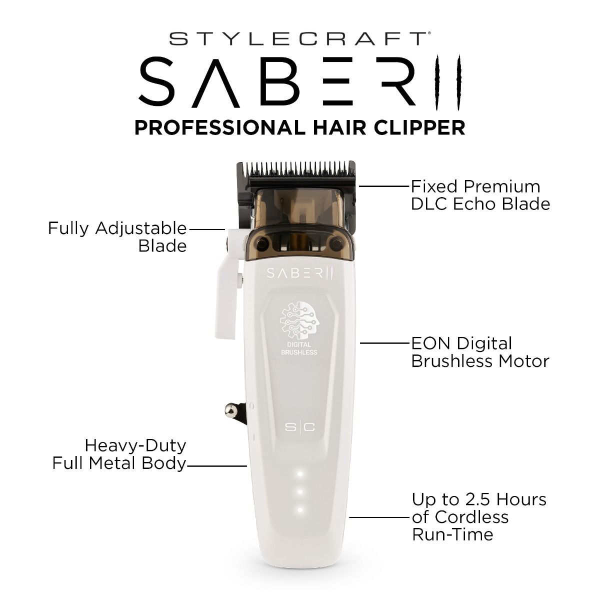 SC Saber Clipper White