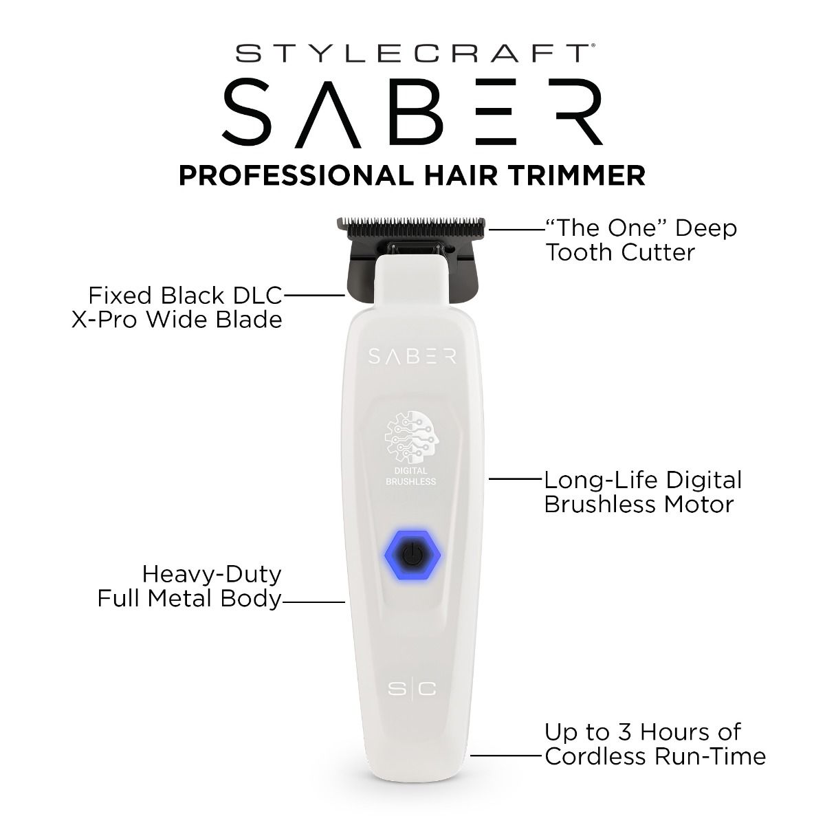 SC Saber Trimmer  White
